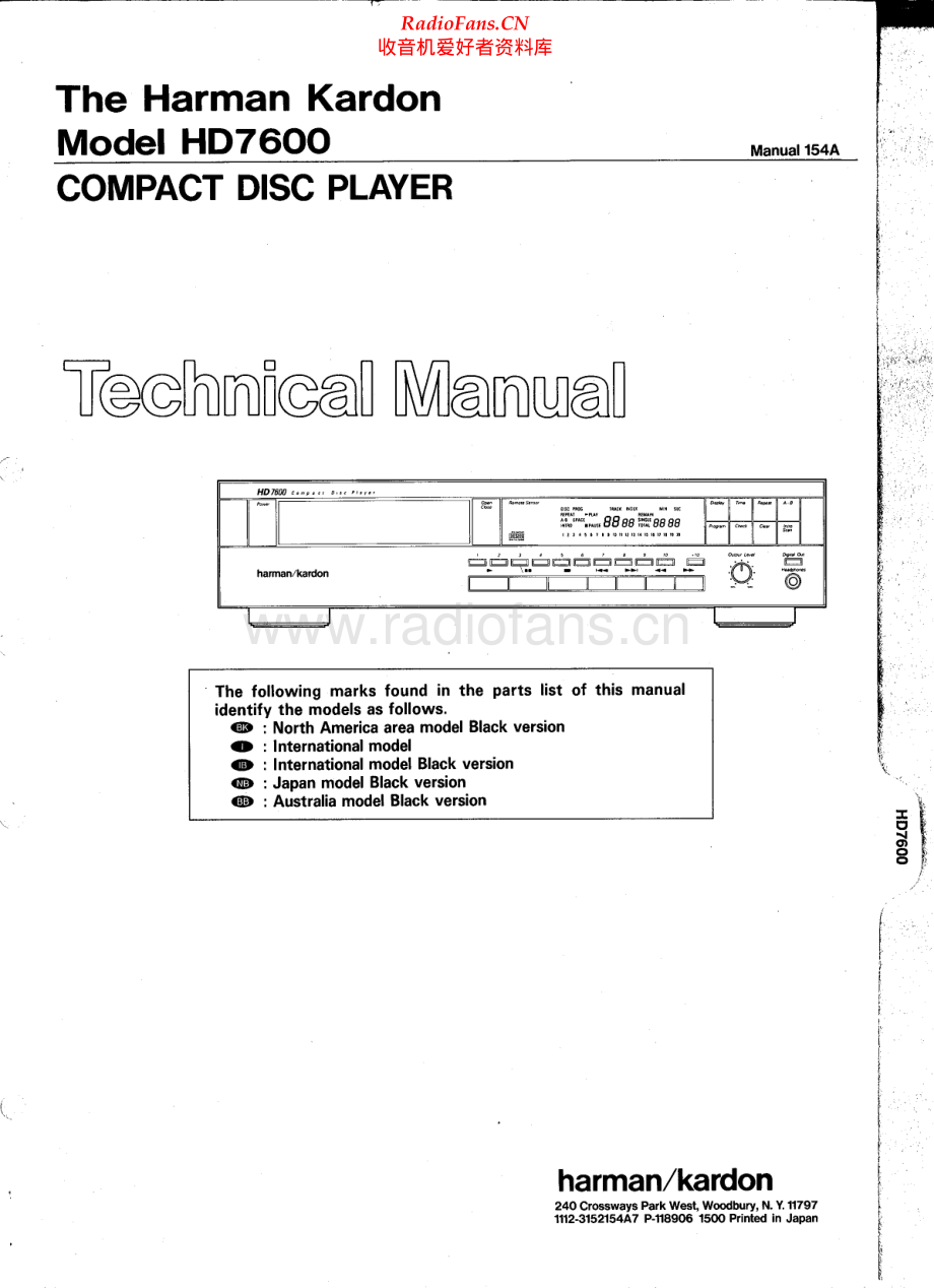 HarmanKardon-HD7600-cd-sm维修电路原理图.pdf_第1页
