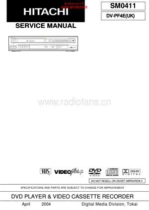 Hitachi-DVPF4E-cd-sm 维修电路原理图.pdf