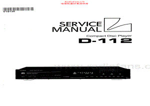 Luxman-D112-cd-sm 维修电路原理图.pdf