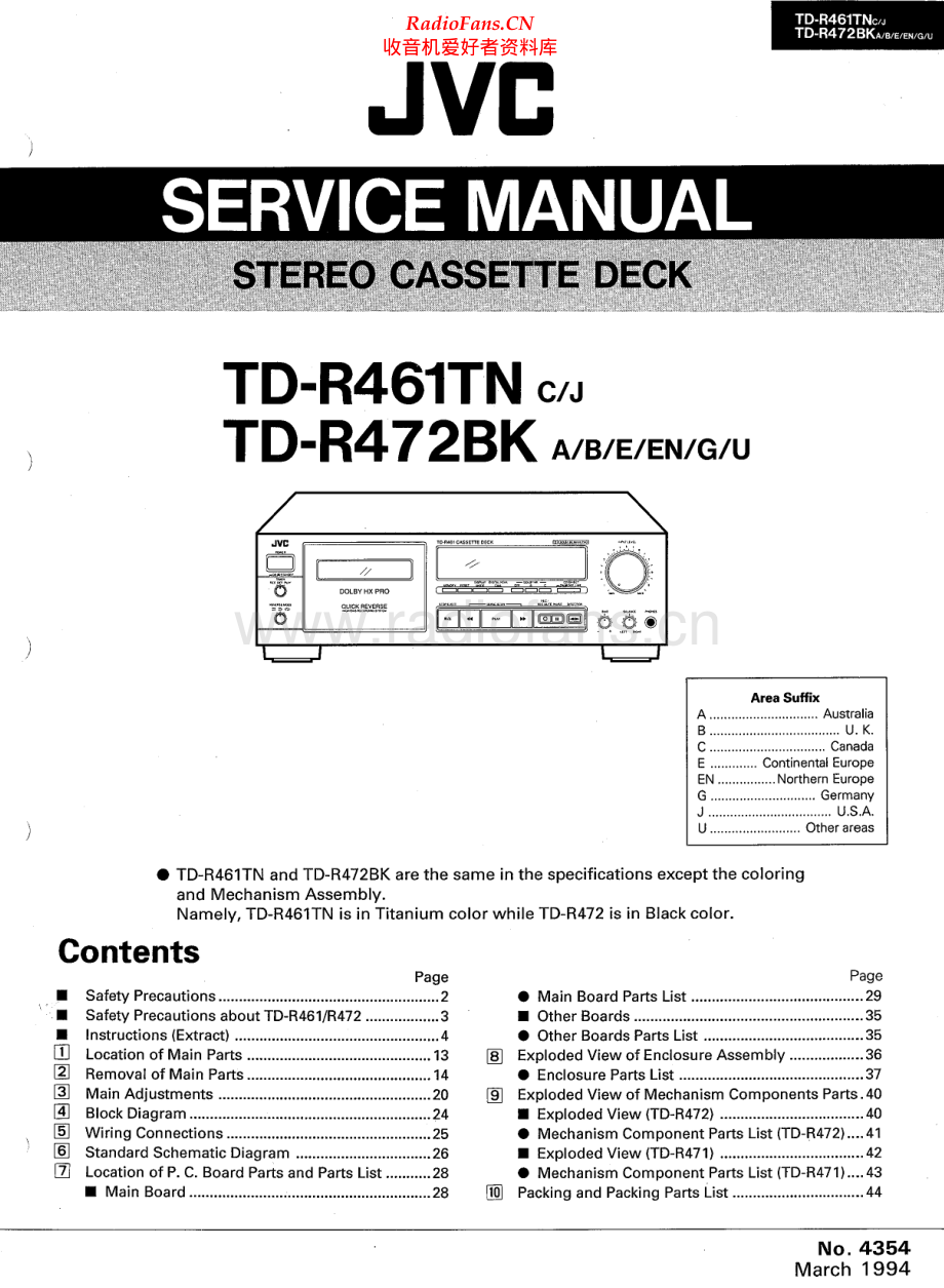 JVC-TDR461TN-tape-sm 维修电路原理图.pdf_第1页