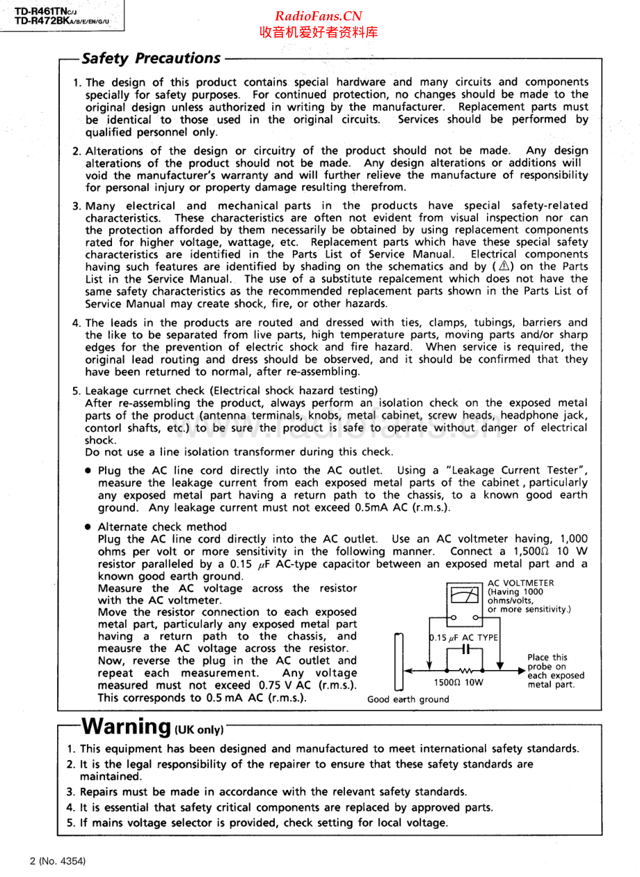 JVC-TDR461TN-tape-sm 维修电路原理图.pdf_第2页