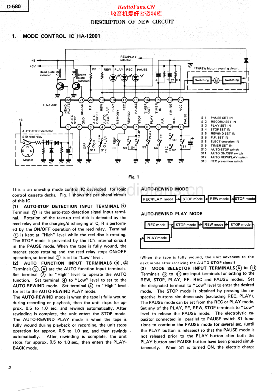 Hitachi-D580-tape-ti 维修电路原理图.pdf_第2页
