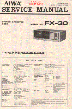 Aiwa-FX30-tape-sm维修电路原理图.pdf
