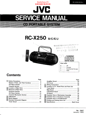 JVC-RCX250-cs-sch 维修电路原理图.pdf