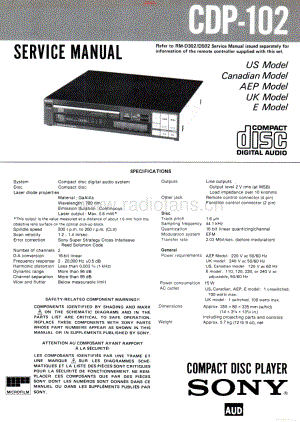 Sony-CDP102-cd-sm 维修电路原理图.pdf