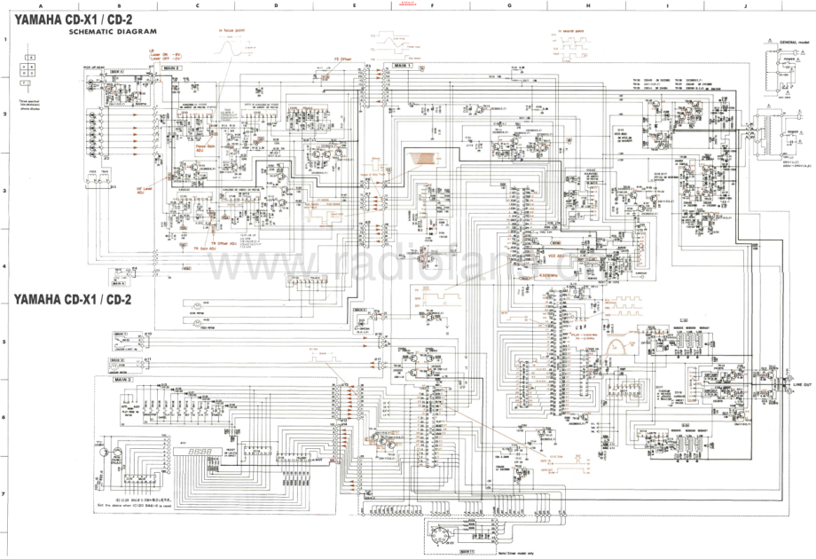 Yamaha-CDX1-cd-sch 维修电路原理图.pdf_第1页
