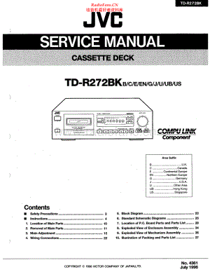 JVC-TDR272BK-tape-sm 维修电路原理图.pdf