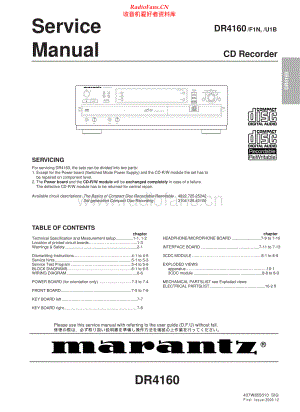 Marantz-DR4160-cd-sm 维修电路原理图.pdf