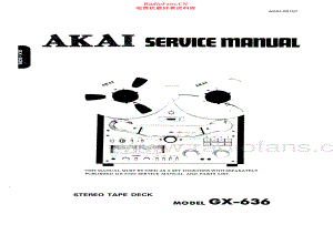 Akai-GX636-tape-sm维修电路原理图.pdf