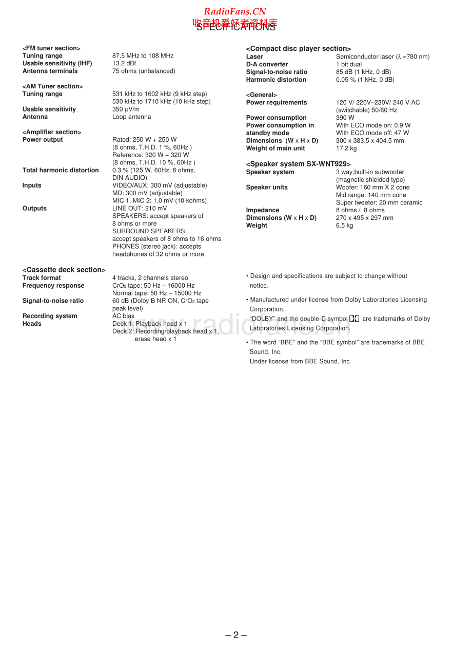 Aiwa-NSXT929-cs-sm维修电路原理图.pdf_第2页