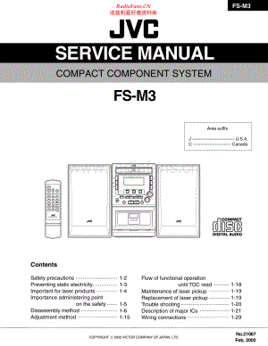 JVC-FSM3-cs-sm 维修电路原理图.pdf