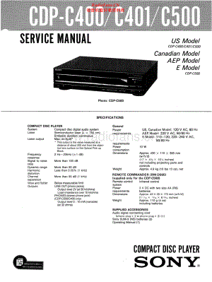 Sony-CDPC400-cd-sm 维修电路原理图.pdf