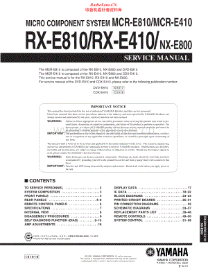 Yamaha-RXE810-cs-sm(1) 维修电路原理图.pdf