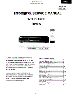 Integra-DPS5-cd-sm 维修电路原理图.pdf