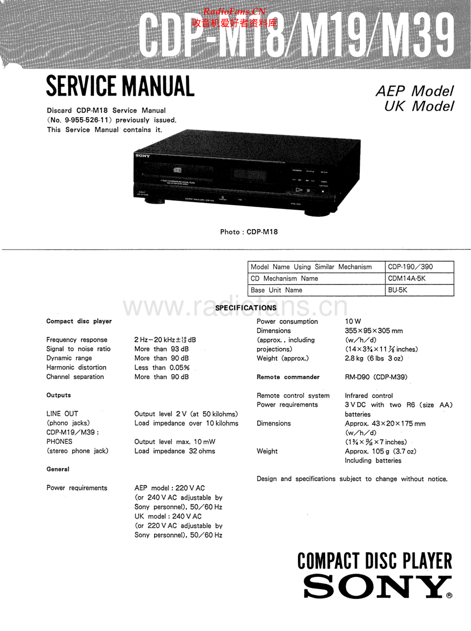 Sony-CDPM39-cd-sm 维修电路原理图.pdf_第1页