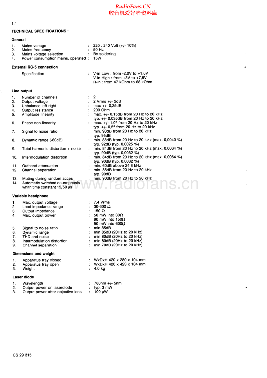 Philips-CD624-cd-sm 维修电路原理图.pdf_第2页