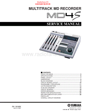 Yamaha-MD4S-mdr-sm 维修电路原理图.pdf