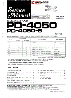 Pioneer-PD4050-cd-sm 维修电路原理图.pdf