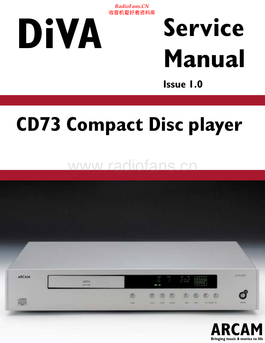 Arcam-DivaCD73-cd-sm(1)维修电路原理图.pdf_第1页