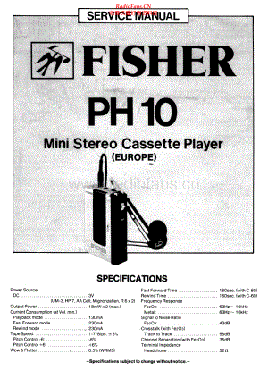 Fisher-PH10-tape-sm维修电路原理图.pdf