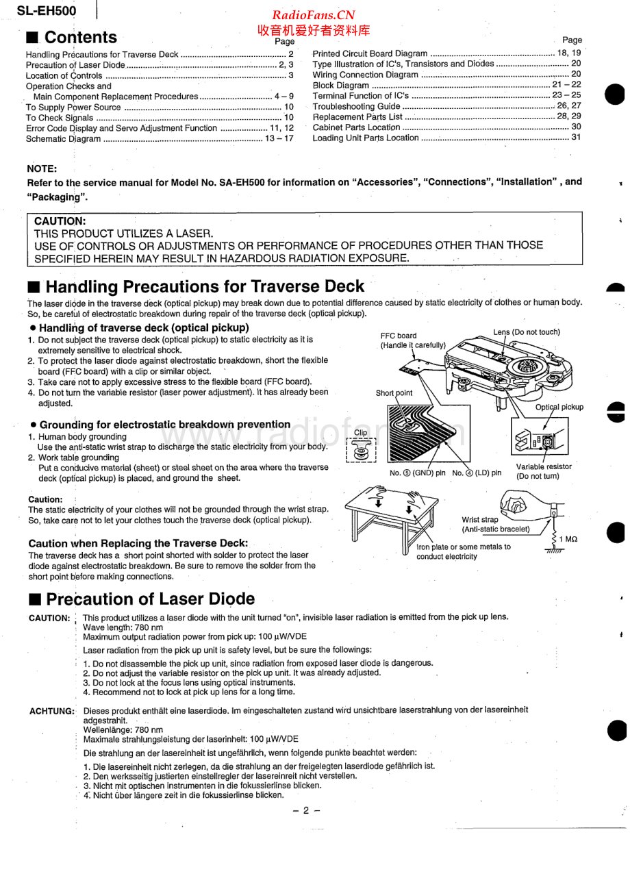 Technics-SLEH500-cd-sm 维修电路原理图.pdf_第2页