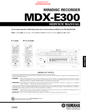 Yamaha-MDXE300-md-sm 维修电路原理图.pdf
