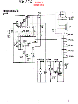 Califone-3210B-tape-sch维修电路原理图.pdf