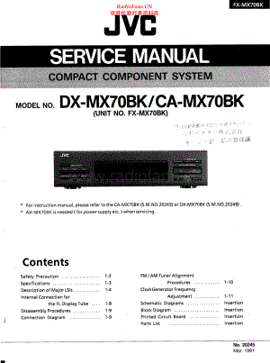 JVC-FXMX70BK-cs-sm 维修电路原理图.pdf