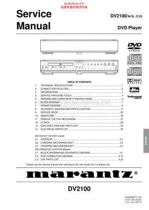 Marantz-DV2100-cd-sm 维修电路原理图.pdf