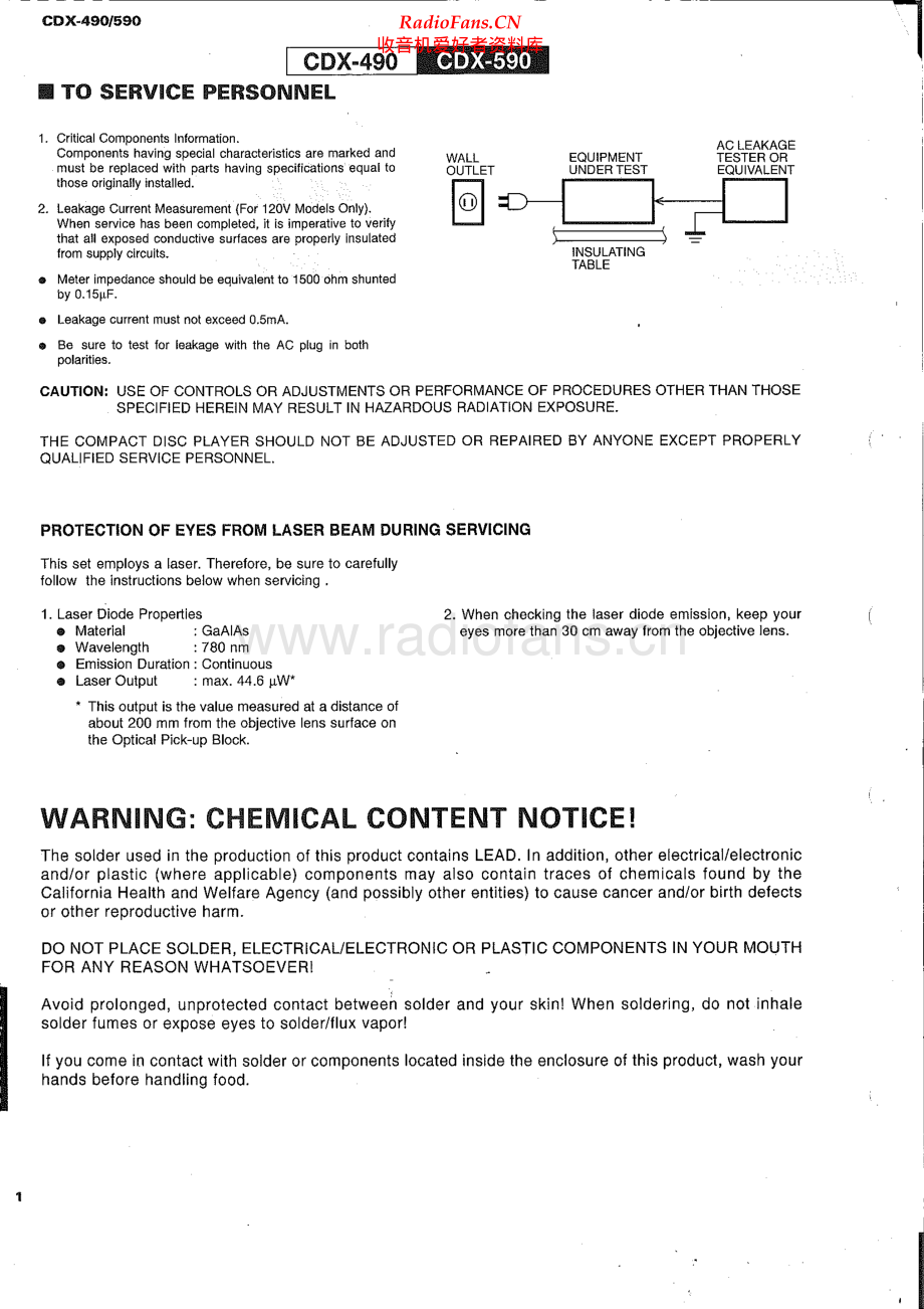 Yamaha-CDX490-cd-sm 维修电路原理图.pdf_第2页