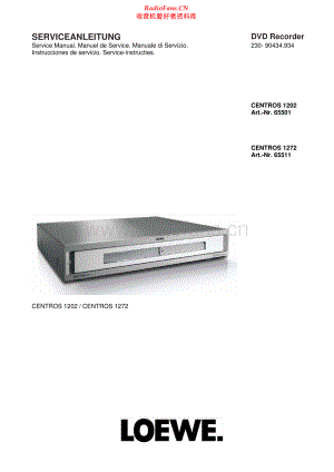 Loewe-Centros1272-dvd-sm 维修电路原理图.pdf