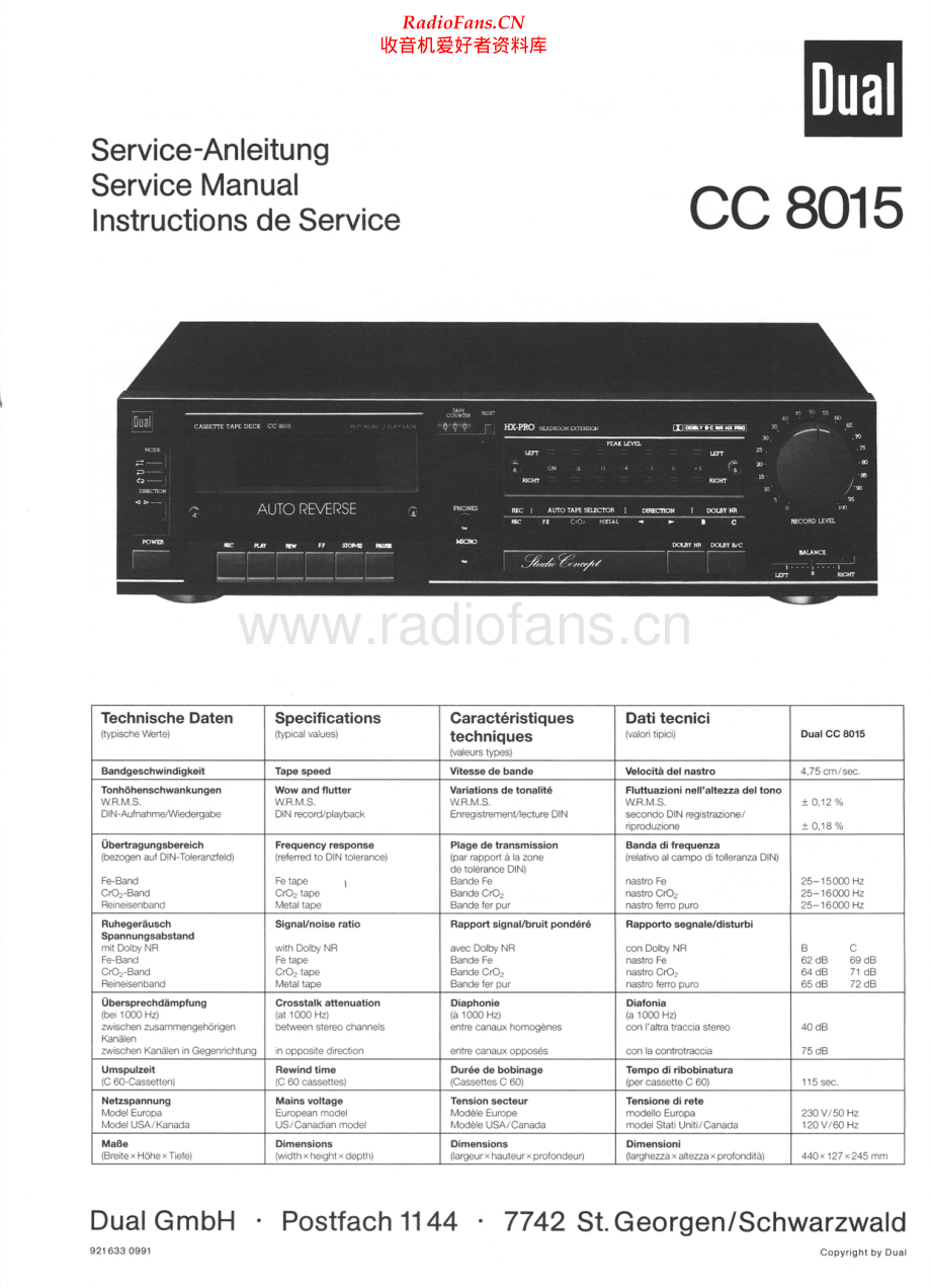 Dual-CC8015-tape-sm维修电路原理图.pdf_第1页