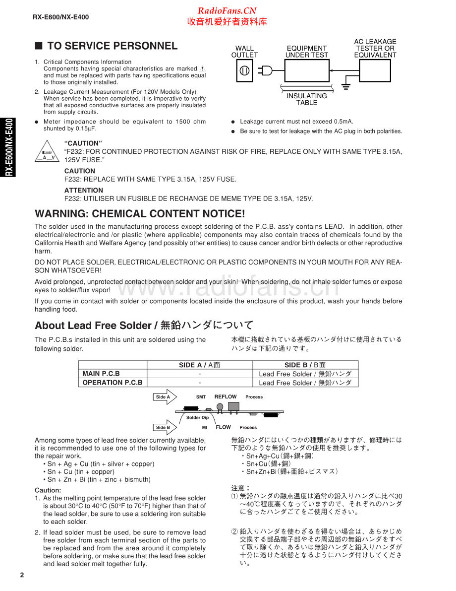 Yamaha-RXE600-cs-sm(1) 维修电路原理图.pdf_第2页