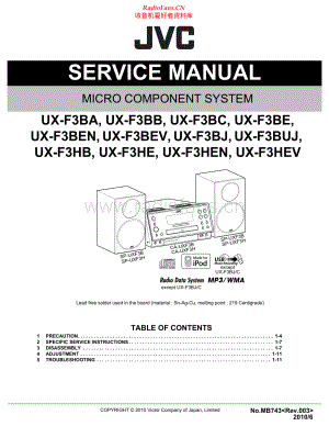 JVC-UXF3-cs-sm 维修电路原理图.pdf