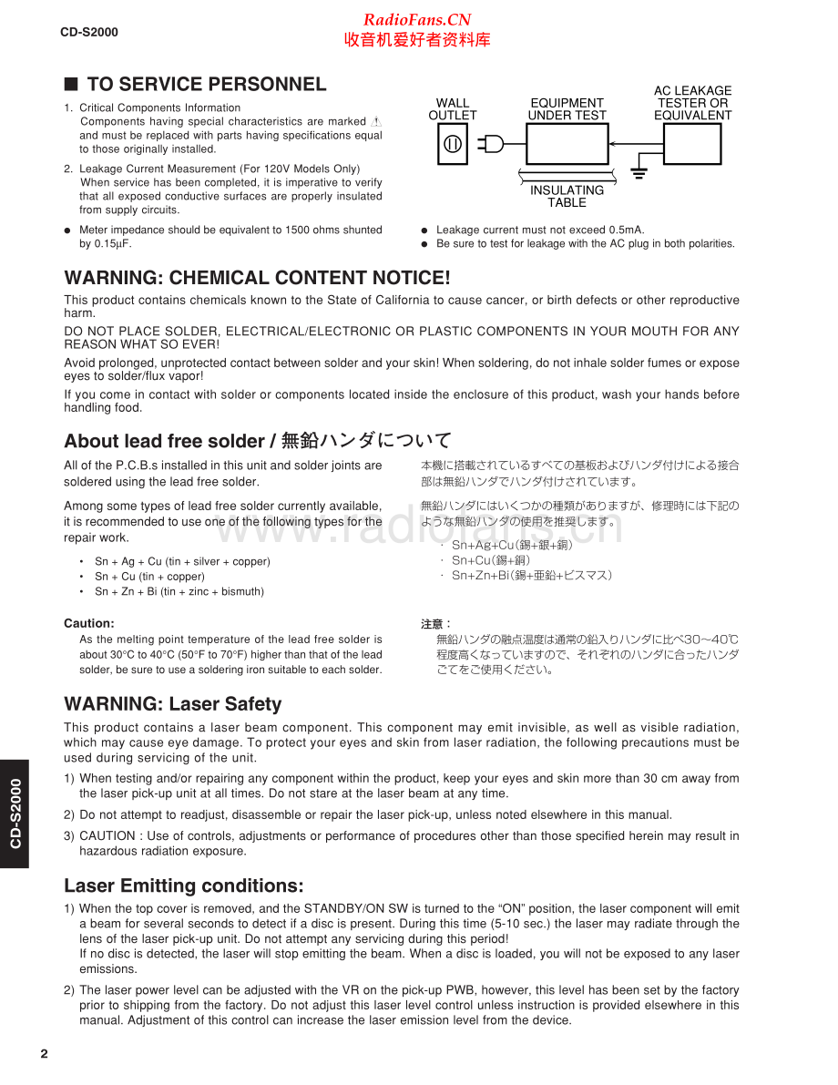 Yamaha-CDS2000-cd-sm2 维修电路原理图.pdf_第2页