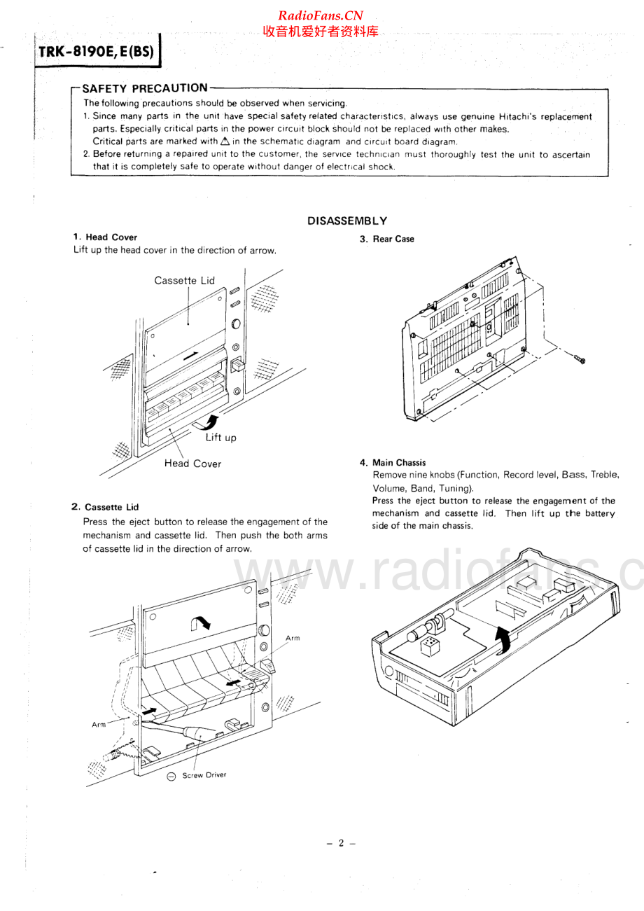 Hitachi-TRK8190E-pr-sm 维修电路原理图.pdf_第2页