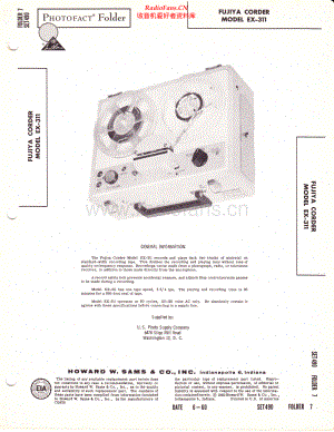 Fujiya-EX311-tape-sm维修电路原理图.pdf