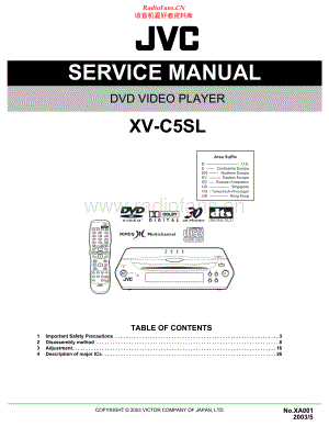 JVC-XVC5SL-cd-sm 维修电路原理图.pdf