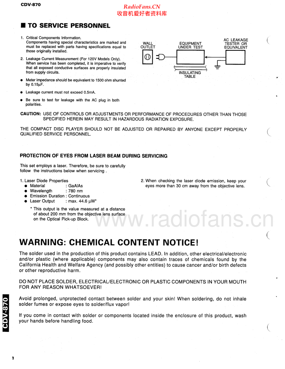 Yamaha-CDV870-cd-sm 维修电路原理图.pdf_第2页