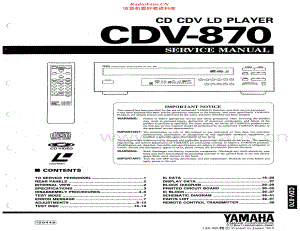 Yamaha-CDV870-cd-sm 维修电路原理图.pdf