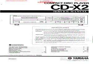 Yamaha-CDX2-cd-sm 维修电路原理图.pdf