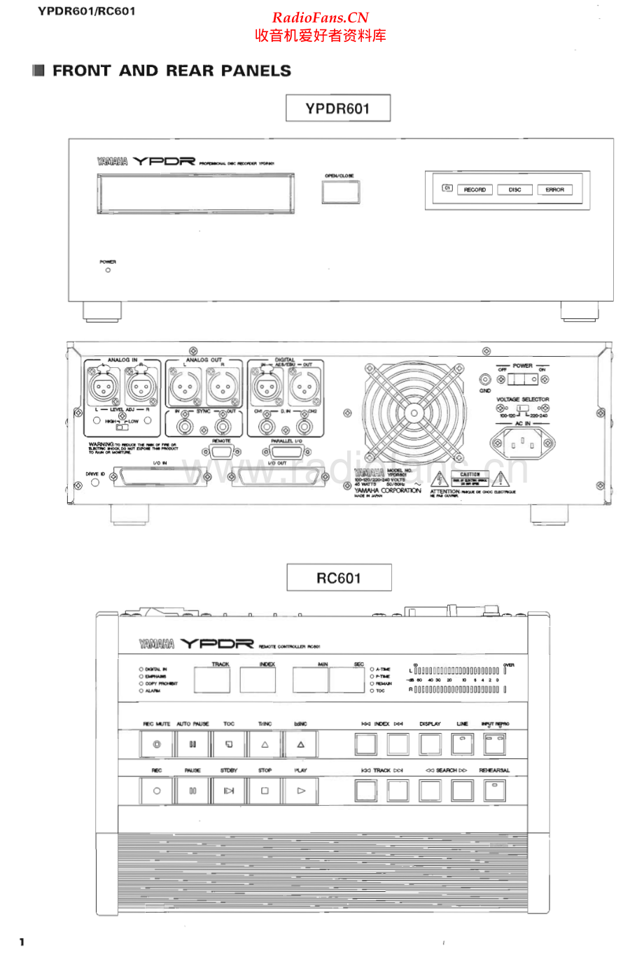 Yamaha-YPDR601-cdr-sm(1) 维修电路原理图.pdf_第2页