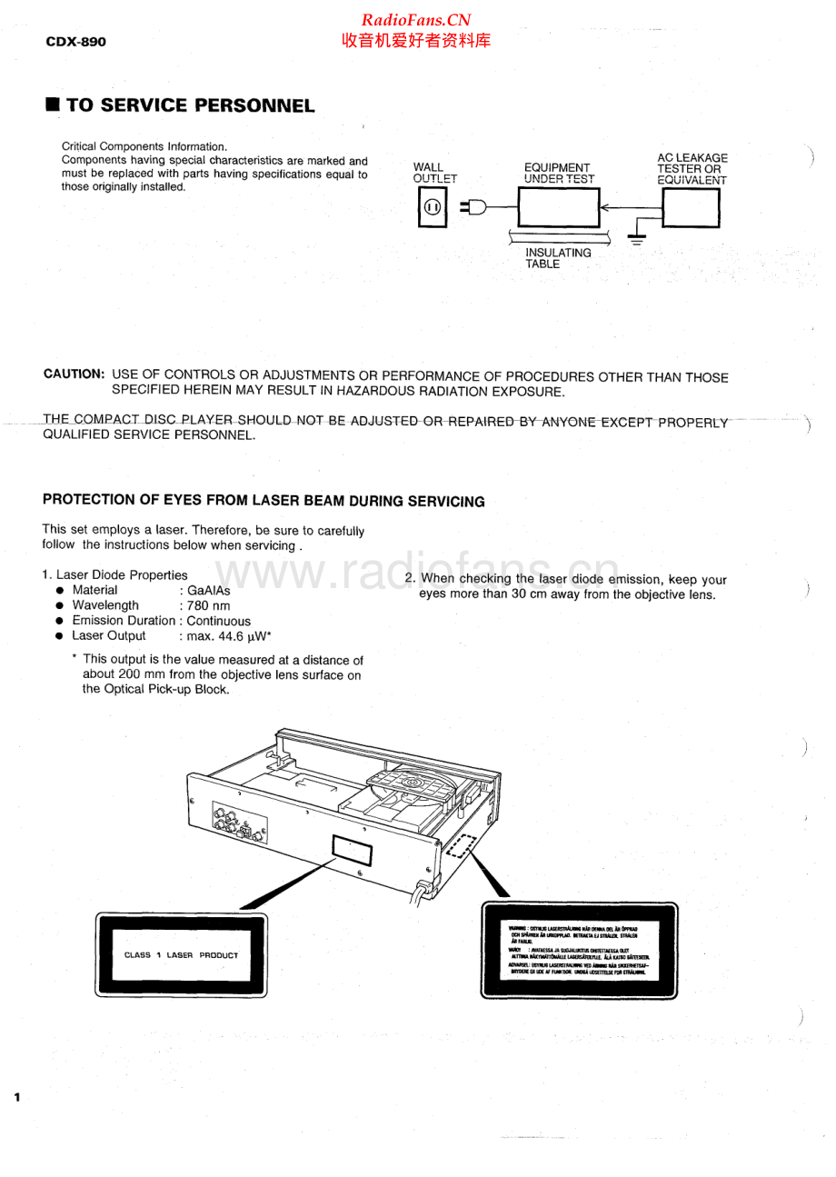 Yamaha-CDX890-cd-sm 维修电路原理图.pdf_第2页
