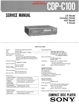 Sony-CDPC100-cd-sm 维修电路原理图.pdf