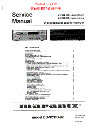 Marantz-DD92-cd-sm 维修电路原理图.pdf
