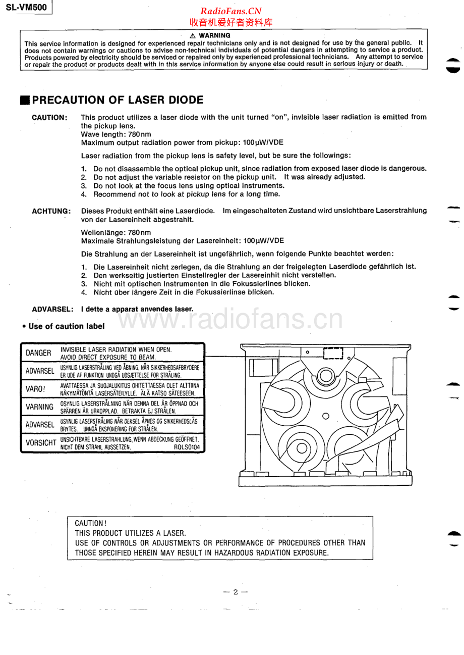 Technics-SLVM500-cd-sm(1) 维修电路原理图.pdf_第2页