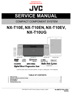 JVC-NXT10-cs-sm 维修电路原理图.pdf