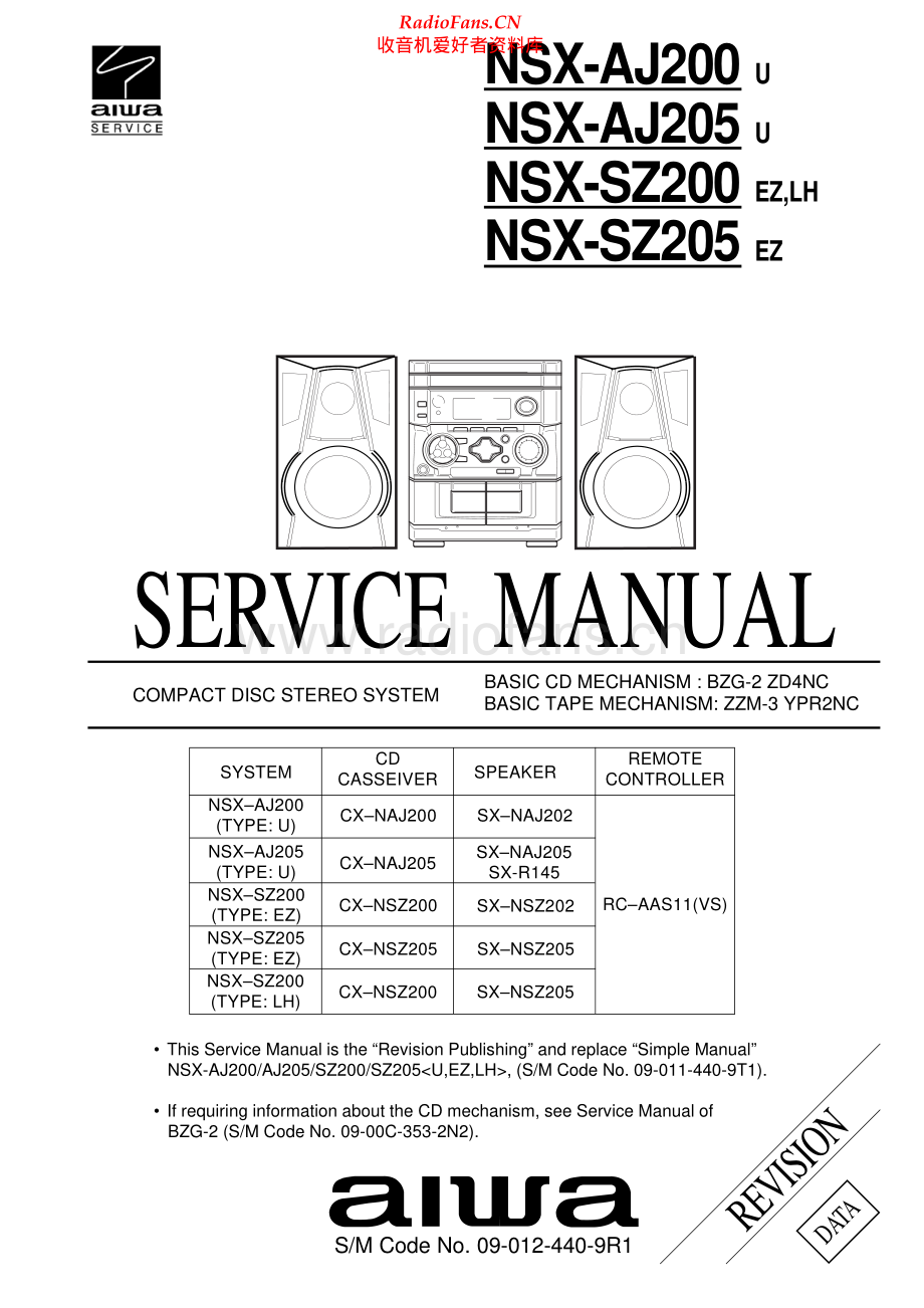 Aiwa-NSXAJ200-cs-sm维修电路原理图.pdf_第1页