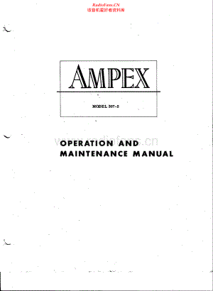 Ampex-307_2-tape-sm维修电路原理图.pdf