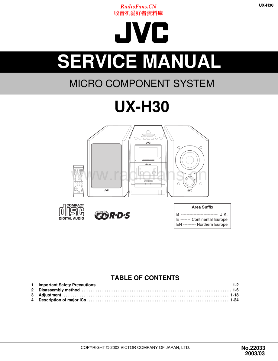 JVC-UXH30-cs-sm 维修电路原理图.pdf_第1页